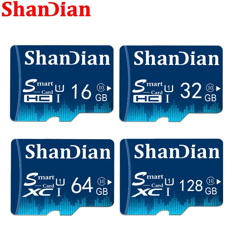 SHANDIAN Mini Smart SD Card 128GB TF USB Flash Memory Card with Outer Packaging for Mobile Phones and Cameras Smartsd SD Card