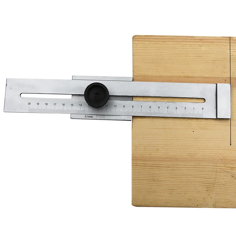 Scribing Ruler Ruler Woodworking Ruler Scribing Square Ruler 0-200-250-300mm Marking Ruler Carbon Steel Magnetic Stripe Film