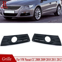 R-AUTO For VW Passat CC 2008 2009 2010 2011 2012 Front Bumper Fog Light Grill Frame Fog Lamp Cover Grill 3C8853665C 3C8853666C