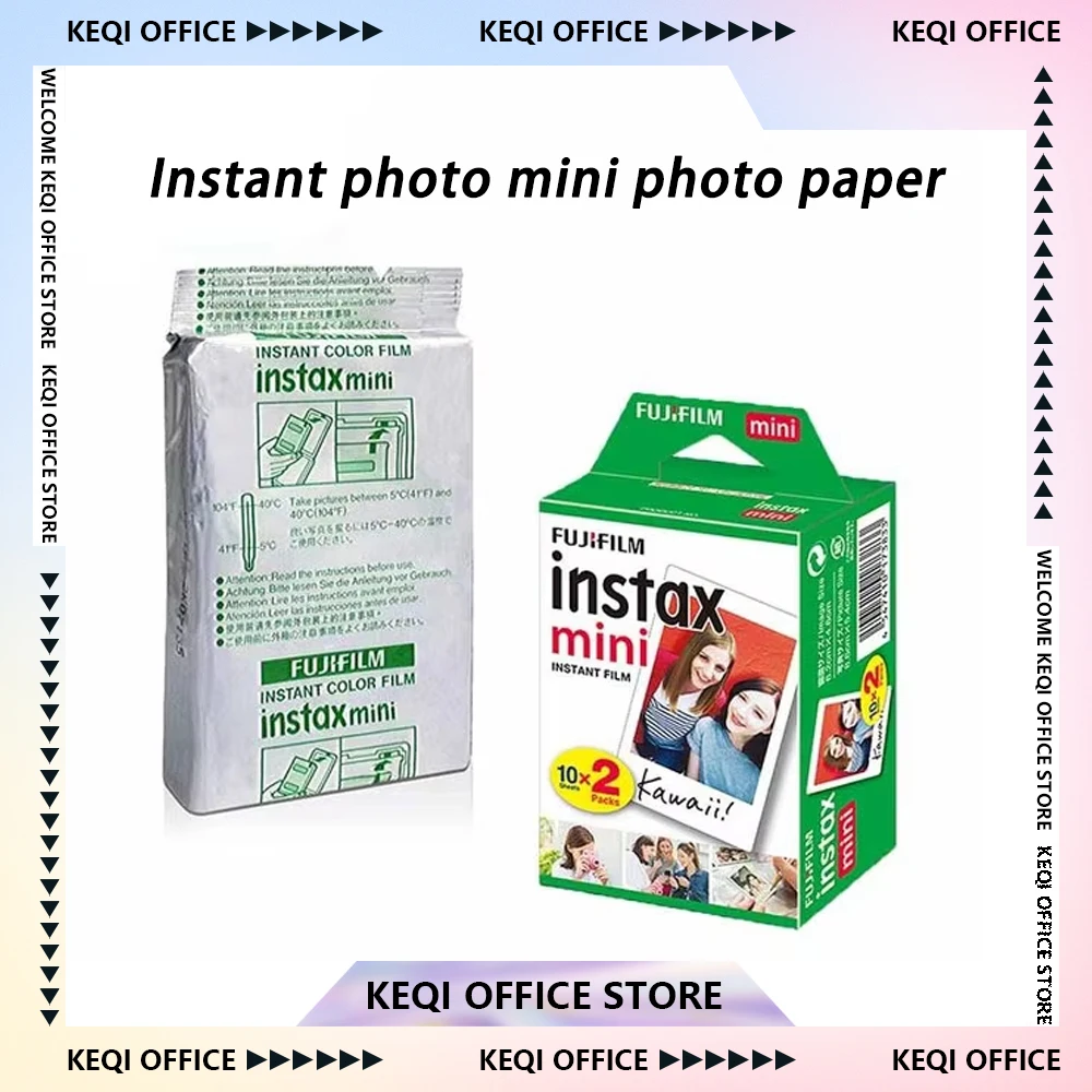 Fujifilm Instax Mini White Edge Film Natychmiastowy z Białą Ramką 10-100 Zdjęć Wkłady do Aparatu Fotograficznego Fuji Instant Photo do Mini 12/11/9/8/7s/70/EVO