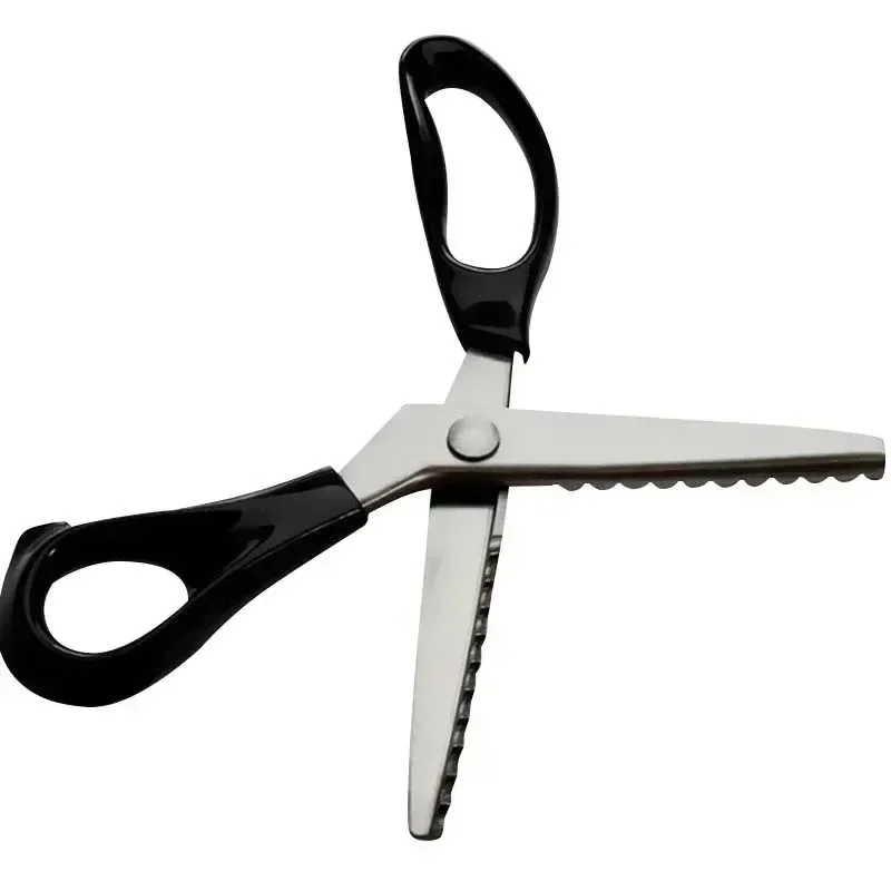 3-7mm New Dressmaking Scalloped Edge Pinking Shears Scissors Clipper Cutter Sewing Professional Tailor Scissors Cloth Tailoring