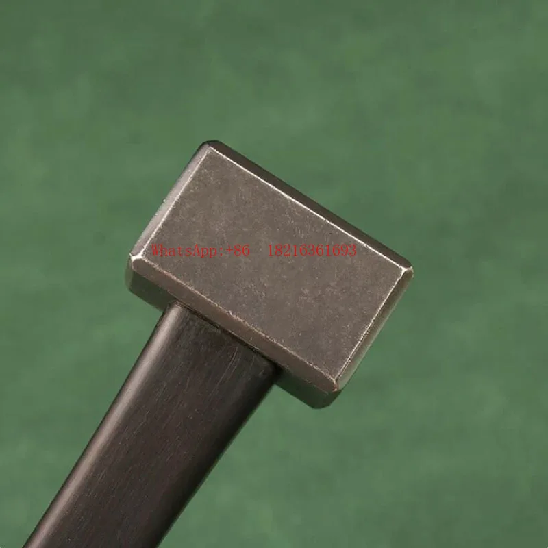 Limited Offer MINI 29x25MM Square Hammer CNC Chamfered Blackened Stonewashed With Ebony Handle 280G 440C Steel Hammer Hardnes