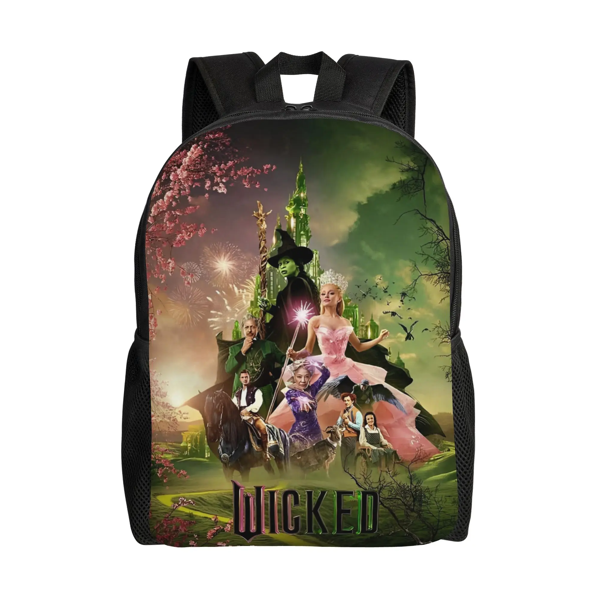 

Рюкзак Wicked Elphaba & Glinda: повседневный, для школы, работы, в стиле ведьминского фильма, для мужчин и женщин, студенческий, на каждый день