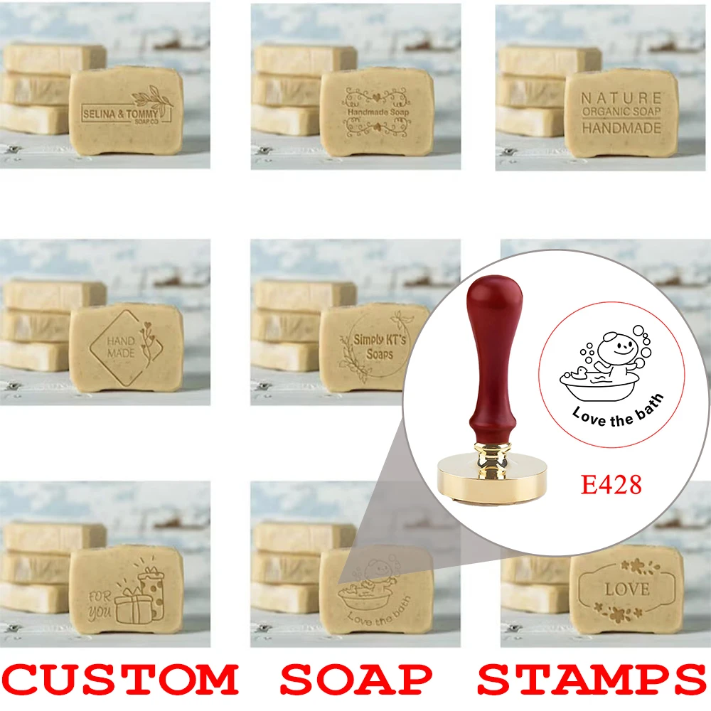 

LOGO Custom Soap Stamp 3cm Personalized Clay Stamps Pottery Ice Stamp Design for DIY Craft Potters Lovers Gift Letter Stamp 2025
