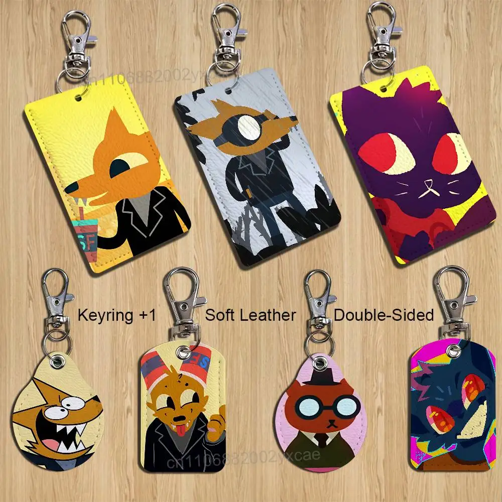 

Gregg Lee Mae Borowski NITW Keychain Holder Suitable For Subway Bank Card Bus Case Badge Holder Wallet Card Textured pattern