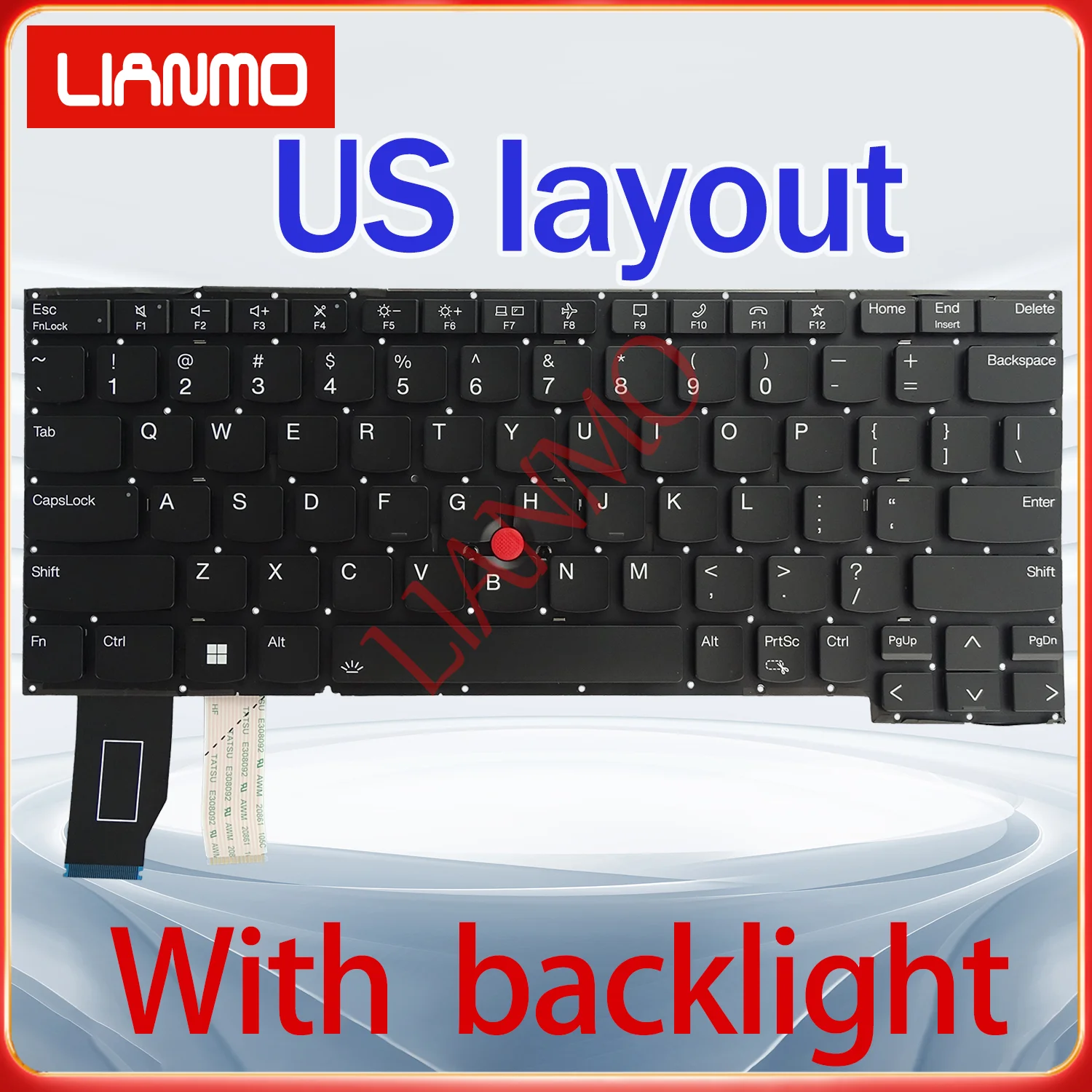 UK/US/Spanish Layout for Lenovo ThinkPad X13 Yoga Gen2 5M11C18727 Backlit Keyboard