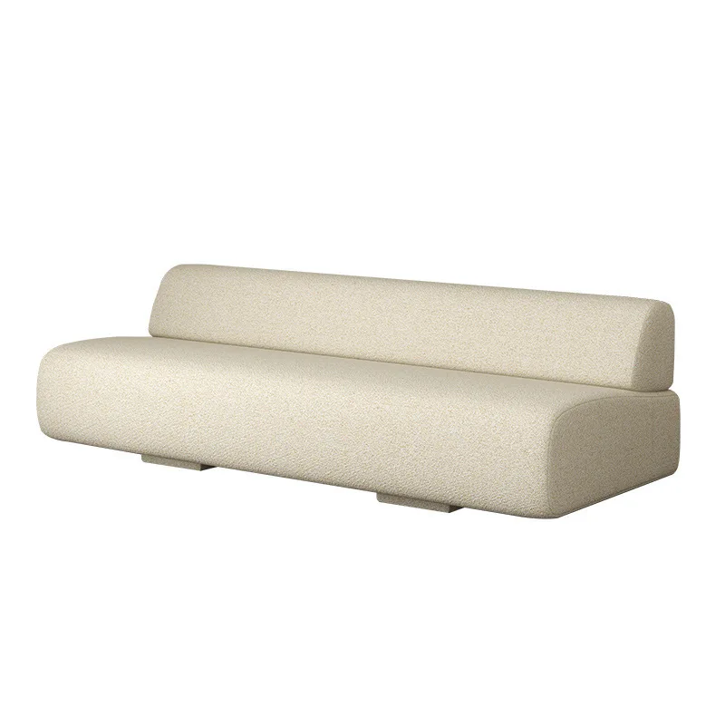 Light luxury beauty salon lounge area guests reception lamb wool simple clothing store office combinat