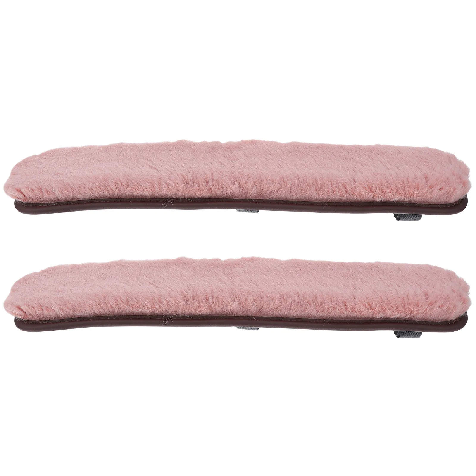 2Pcs Office Chair Armrest Pads Soft Warm Covers Adjustable Straps Non-Slip Cushion Winter Office Use Wrist Support Desk Seat