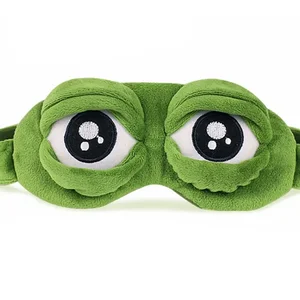 Sad frog sleep mask 3D for men and women, natural shadow to sleep, shadow eye, soft portable sale, travel pits 10 Main Sales Sale for Sleep - №10