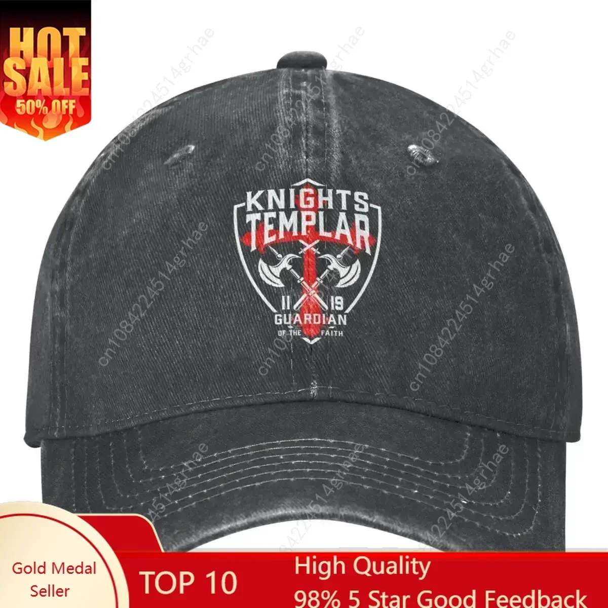 

Knights Templar Baseball Cap Guardian of The Faith Outdoor Sun y2k Cool Hip Hop Dad Hats Unisex Sun protection Cap Gift