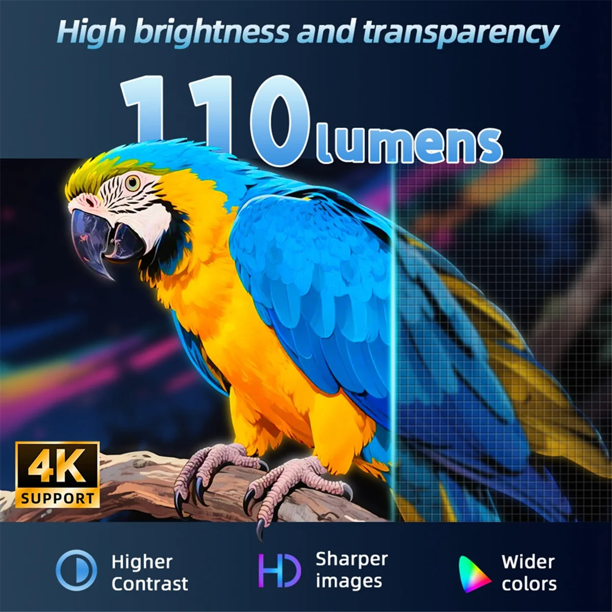 جديد 3C-HT23 PRO المحمولة 4K HD العارض 110 ANSI التركيز التلقائي Android11 BT5.1 WIFI6 جهاز عرض المسرح المنزلي الولايات المتحدة التوصيل