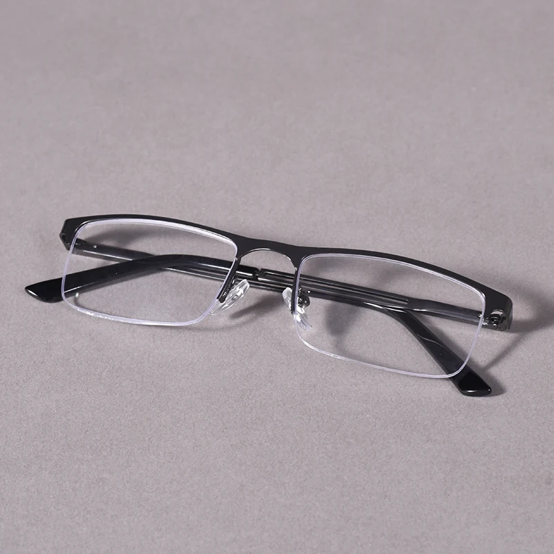 Metall Anti-blau Licht Lesebrille Männer Halb Rahmen Business Brillen Weitsichtige Brillen Dioptrien + 1,25 + 1,75 + 2,25 + 2,75 + 3,5 – Detail 19