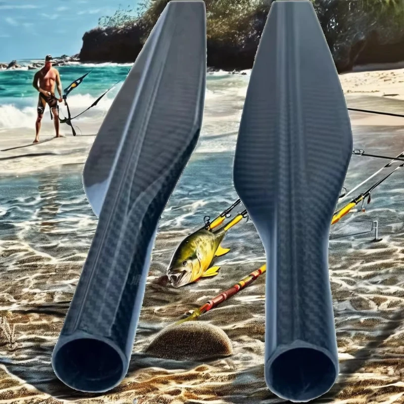 Il più venduto tubo arpione diagonale in fibra di carbonio 3k lunghezza 750-1400mm personalizzabile lancia a forma di seppie nuovo strumento di pesca
