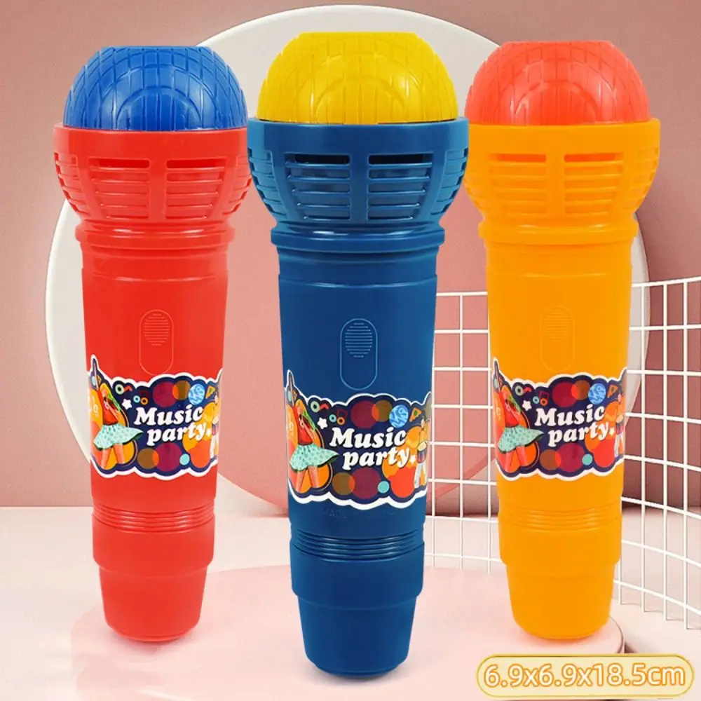 Micrófono de Juguete Simulado, Micrófono de Efecto Eco, Micrófono de ABS, Juguete con Cambiador de Voz, Micrófono Retro Portátil de Juguete