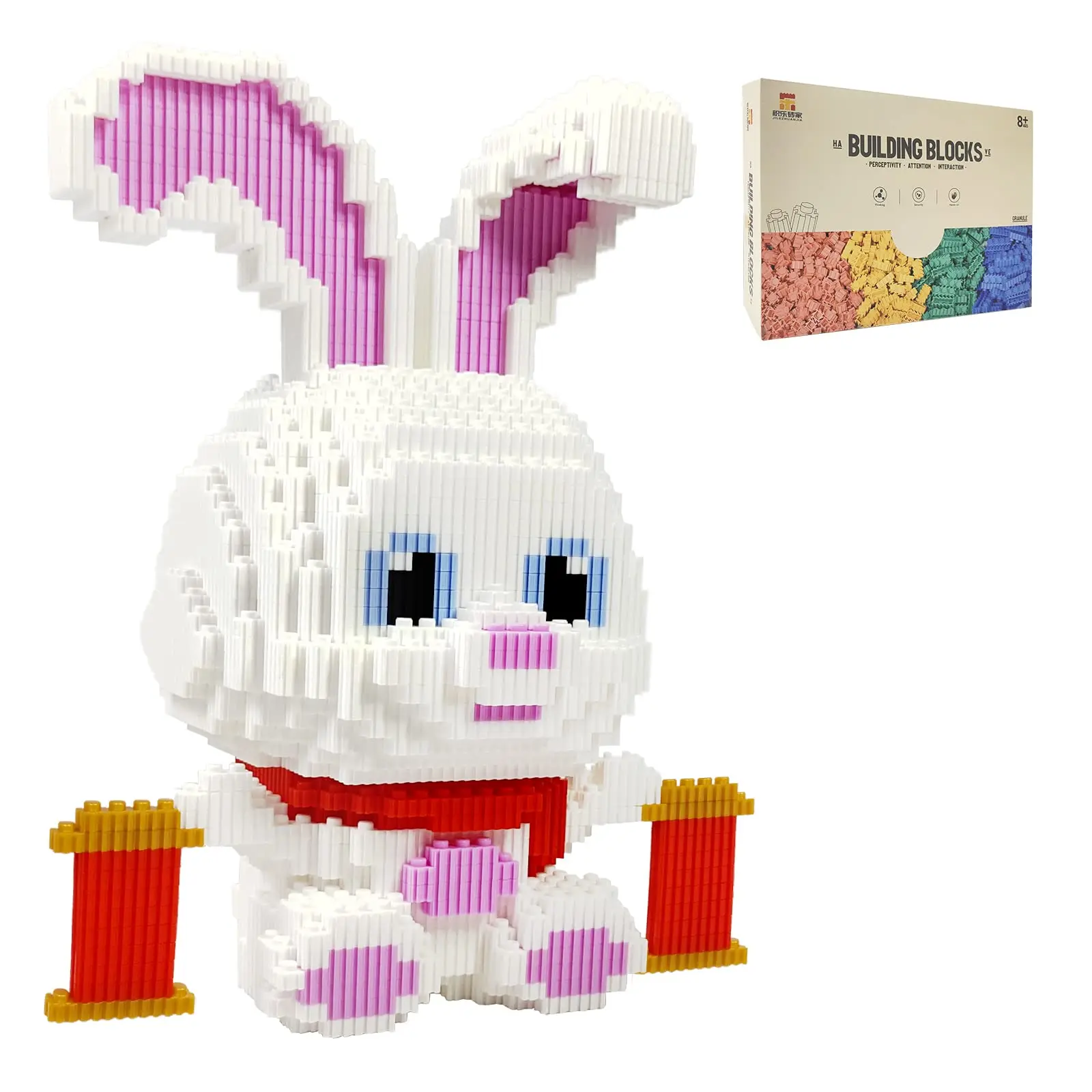 Building Blocks Kit,Rabbit Micro Blocks 1783 Pcs,Building Blocks Animal Toys Sets Bricks Kit for Adults for Boys & Girls Easter
