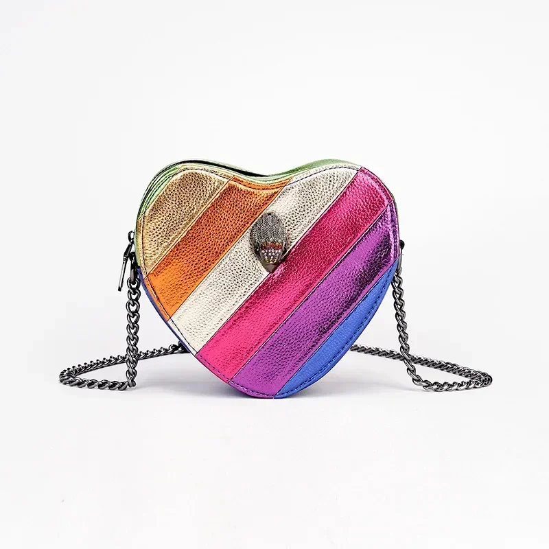 

Kurt Geiger London Rainbow Eagle Bird Head One Shoulder Crossbody Cosmetic Bag for Women Purses and Handbags Luxury Designer PU