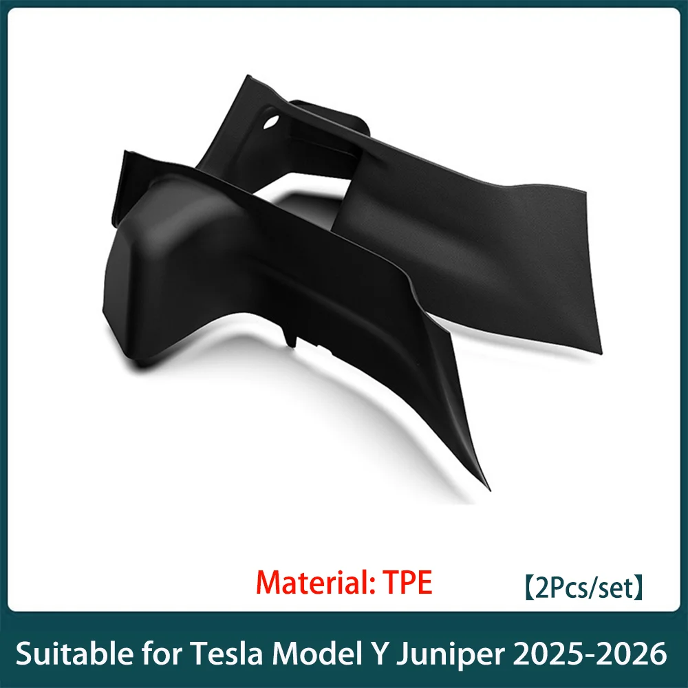 For Tesla Model Y Juniper 2025-2026 Trunk Side Guards TPE Full Cover Fluff Surface Corner Protection Pads Interior Accessorie