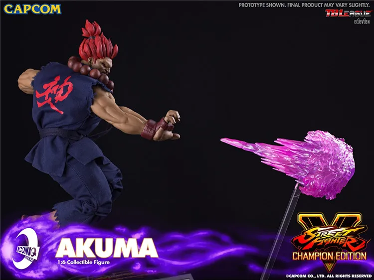 ICONIQ STUDIOS QGS-05 1/6 Scale Male Fighting Game Gouki Akuma Street Fighter The Extreme Fist Full Set 12in Action Figure Model