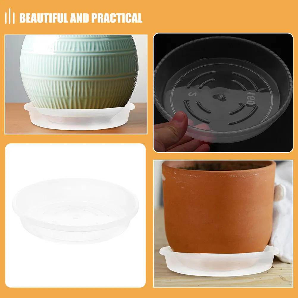 10 pcs Plant Tray Drip Flower Pot Water Planter Saucer Halloween Christmas New Year Plant Pot Water Tray Plant Pot Saucers