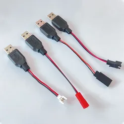1pc RC USB Charging 3.7V Lithium Battery Charger Cable USB to JST /SM / futaba Plug for 3Rc Drone Quadcopter