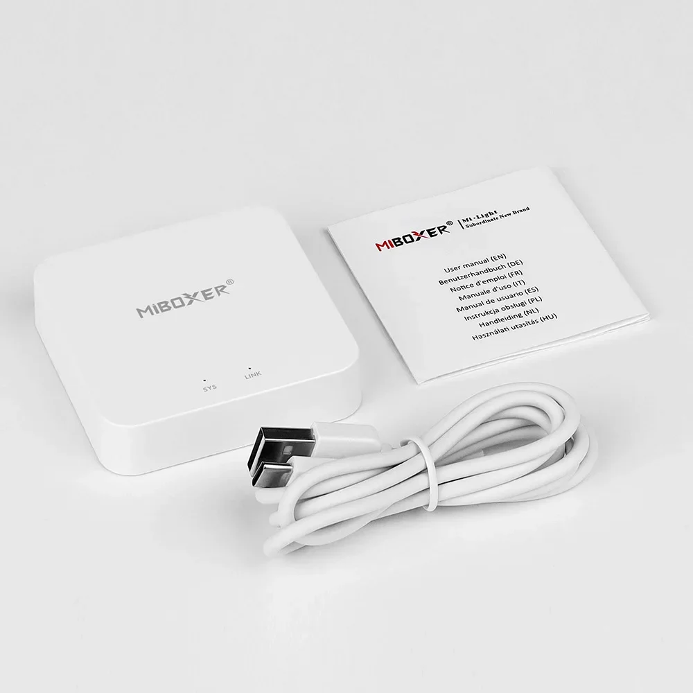 Miboxer (2,4 GHz) Gateway WL-Box2 Controlador Wifi DC5V compatible con IOS/sistema Andriod/Control de aplicación TUYA