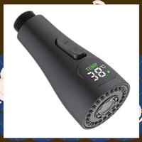 LED Faucet Tap Nozzle Replacement Faucet Kitchen Swivel Head Digital Pull-Out Nozzle-[A53I]