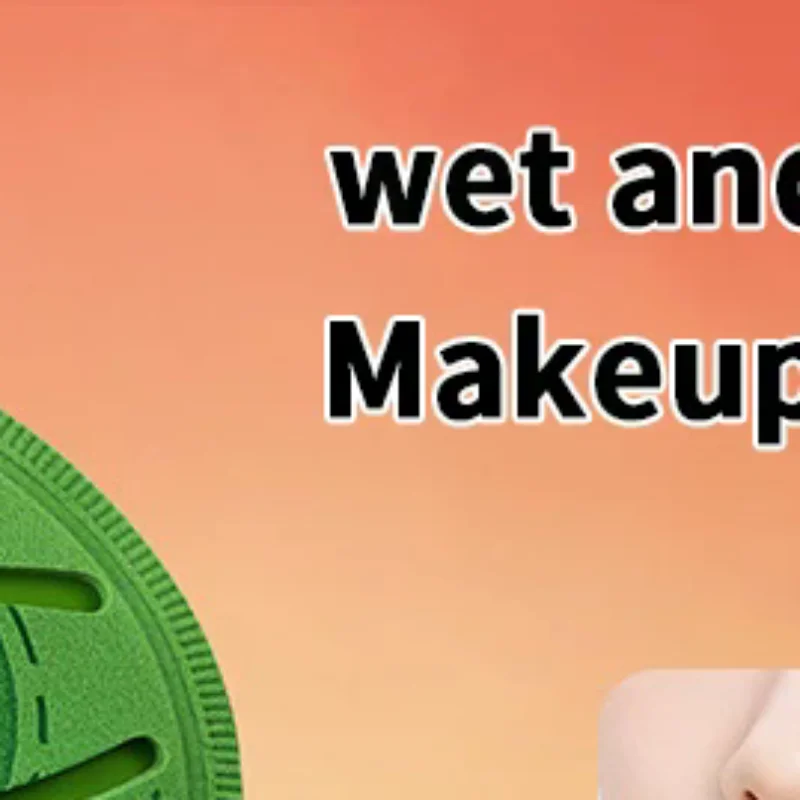 1 pz fondotinta creativo soffio di polvere cuscino d'aria super morbido trucco frullatore spugna applicatore cosmetico a doppio uso umido e secco