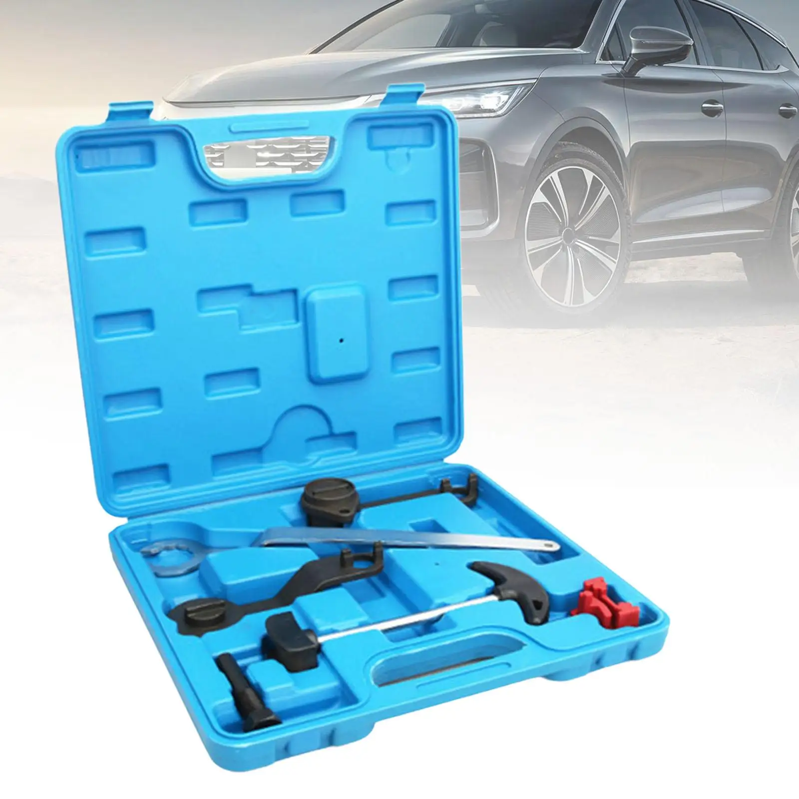 6 قطع توقيت المحرك ea211 حزام عمود الحدبات قفل أداة المهنية عمود الحدبات عقد أداة لسكودا اوكتافيا جيتا لأودي A3 #2