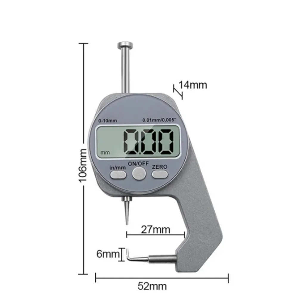 Digital Thickness Gauge Measuring Tools Electronic Thickness Meter Measure Thickness Of Paper Cloth Thin Metal Micrometer 0.01mm