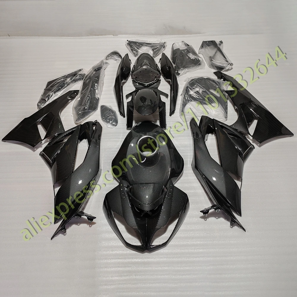 ألياف الكربون الهدايا المجمعة لكاواساكي ZX 6R 636 2009 2010 2011 2012 حقن Fairings لوحة مجموعة هيكل السيارة ZX6R 09 10 11 12