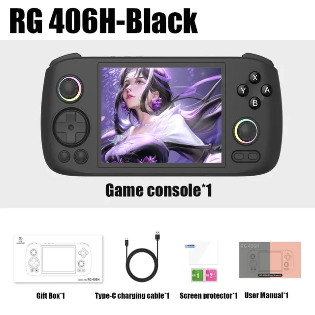 Anbernic rg406h consoles de videogame rg 406h console de jogos