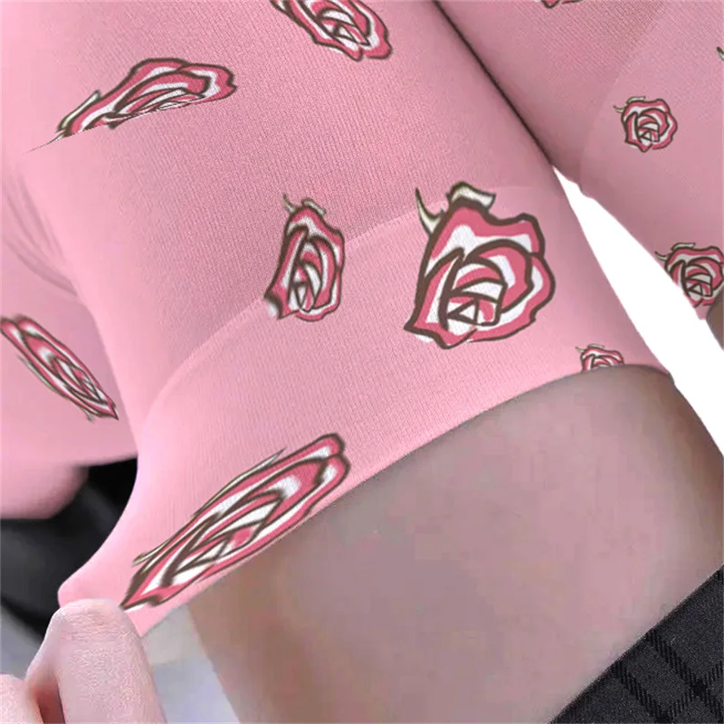 Sexy Gradient Color Printing Long Socks Summer Women Over Knee Thigh High Over The Knee Women's Stockings Ladies Knee Socks