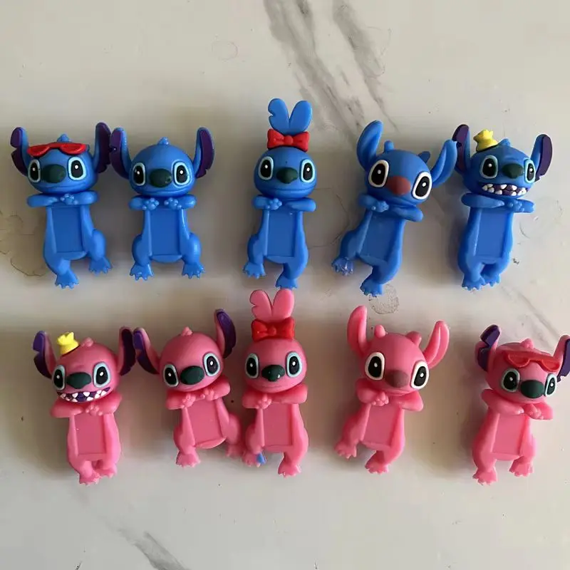 12pcs Hot Sale Disney Stitch Labubu Sanrio Blind Box Angel Surprise Box Cartoon Figures Doll Phone Decoration Toy Christmas Gift image 4