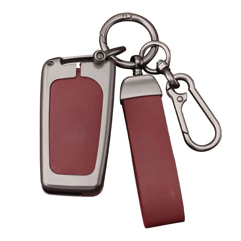 Premium Zinc Alloy Key Cover Case for Toyota Crown Kluger/Crown (12th-14th Gen) - Protective Key Fob Shell Keychain