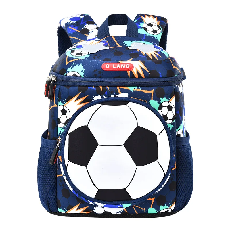 In Stock Soccer Backpack Trendy Stylish Ultra-Light Ergonomic School Bag For Kindergarten Primary School Student Holiday Gift view 6