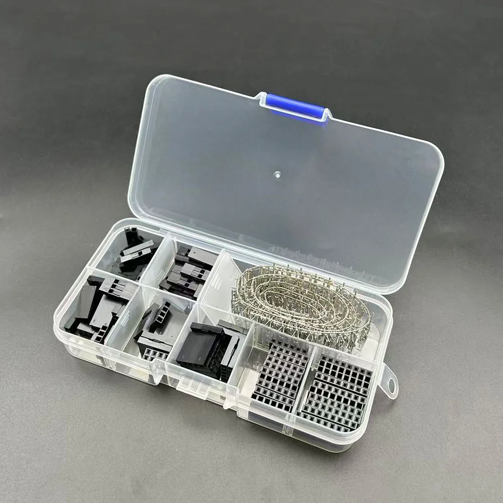 

310Pcs/box 2.54mm Plastic Shell Plug Connector Male Female Pin Terminal 1/2/3/4/5/6/8Pin Housing