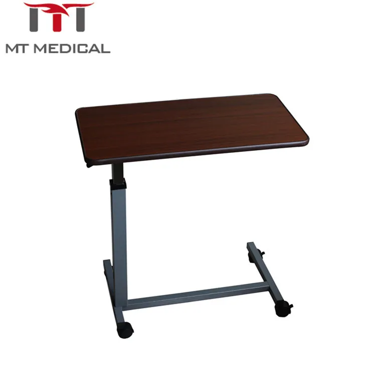 المعدات الطبية الرخيصة المتنقلة المائلة فوق طاولة السرير / طاولة عشاء المريض مع عجلات في المستشفى #2