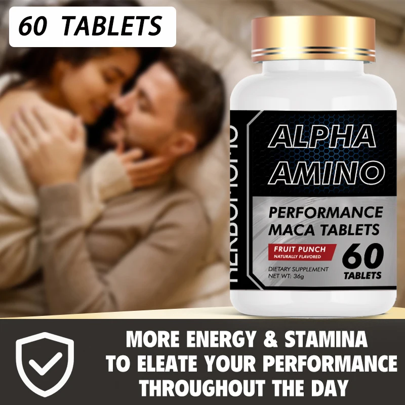 Natural Alpha Amino Supplement-Sports Nutrition Performance Mulitvitamin for Women & Men- Complete Essential Amino Acidst 60 Ta