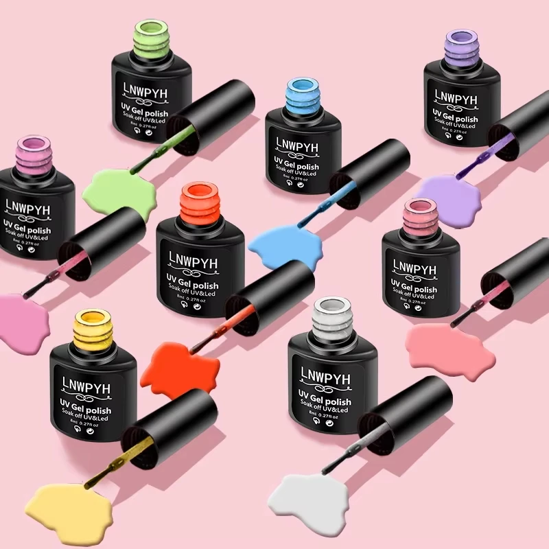 Gel-Nagellack-Set, 18-Farben-Gellack-Set mit LED-Nagellampe, Soak OFF Gel-Nagelset, Basis- und Top-Coat-Gellack-Nagelwerkzeug-Set