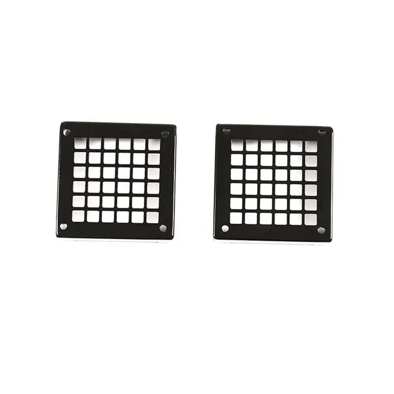 

2 Pcs Car Side Headlight Cover Accessories - Black For Land Rover Defender 90 110 130 2004-2019-N29R