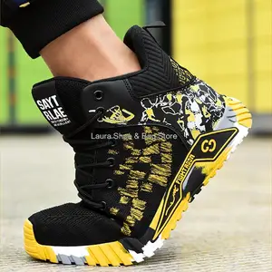 Sicherheitsschuhe für Männer und Frauen, Stahlarbeitsschuhe, Anti-Taste-Stiefel, unzerstörbarer atmungsaktiver Stiefel 12 Hauptverkäufe Hoher Boot - №5