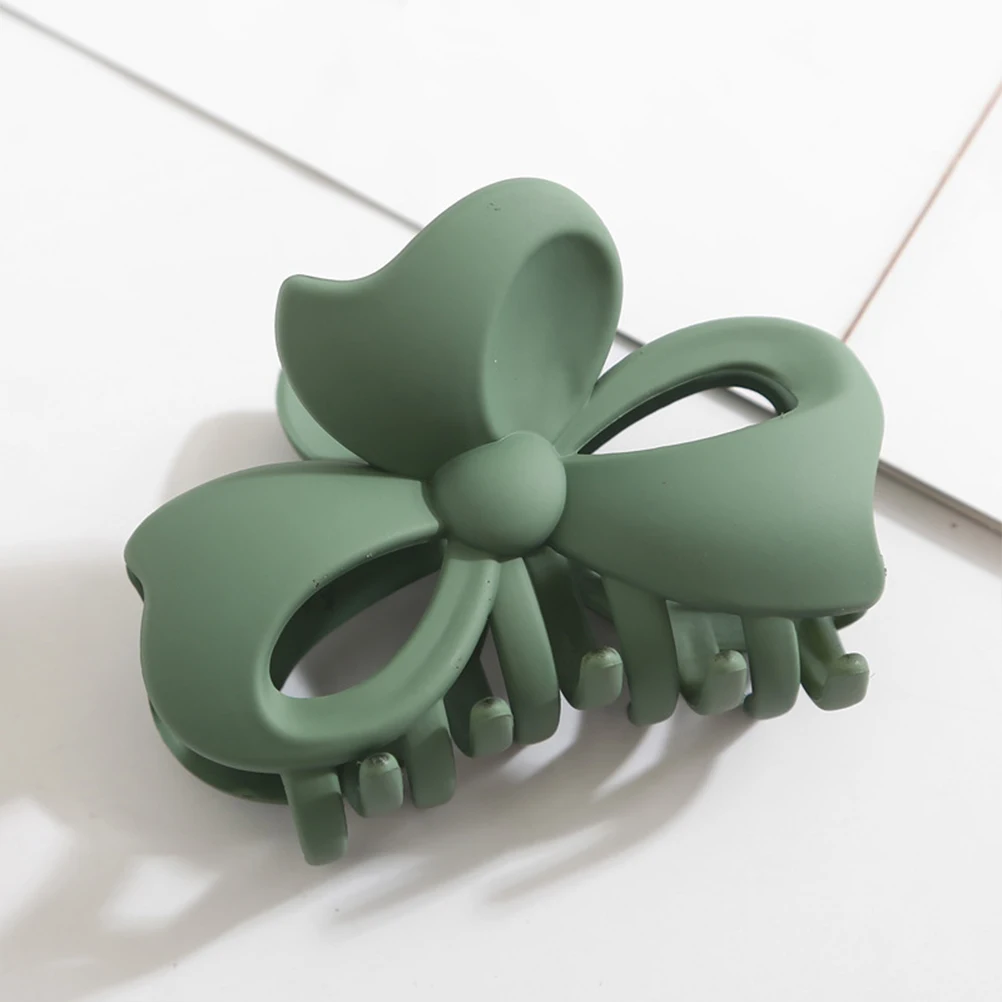 

6pcs Bowknot Hair Clips Durable Plastic Jaw Accessories for Women Girls Large Size Smooth Hairstyle Braiding Tool Decorations