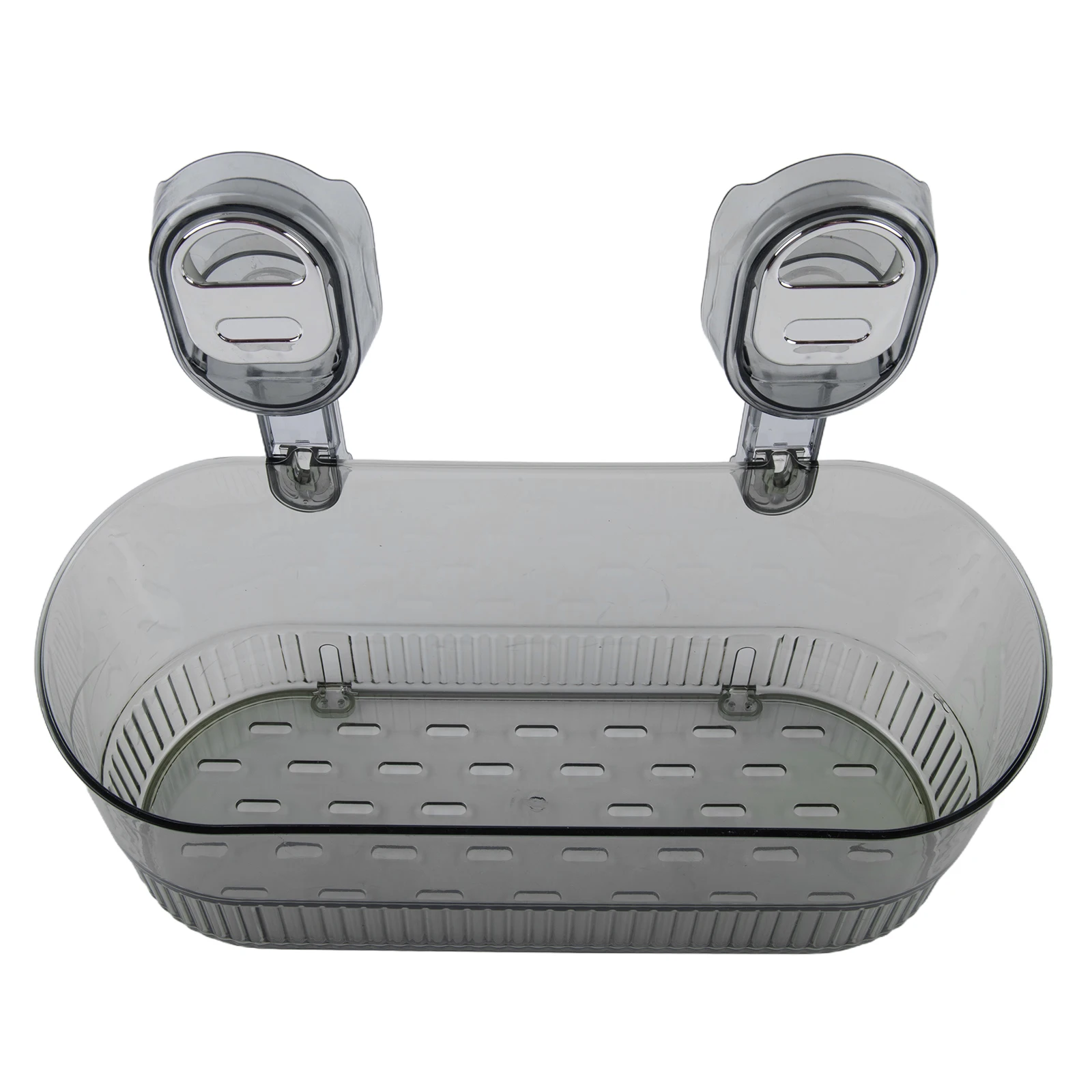 Brown Bathroom Suction Storage No-Drill Organizer Practical Dormitory Storage Travel Organizing Solution Unique Drain Design