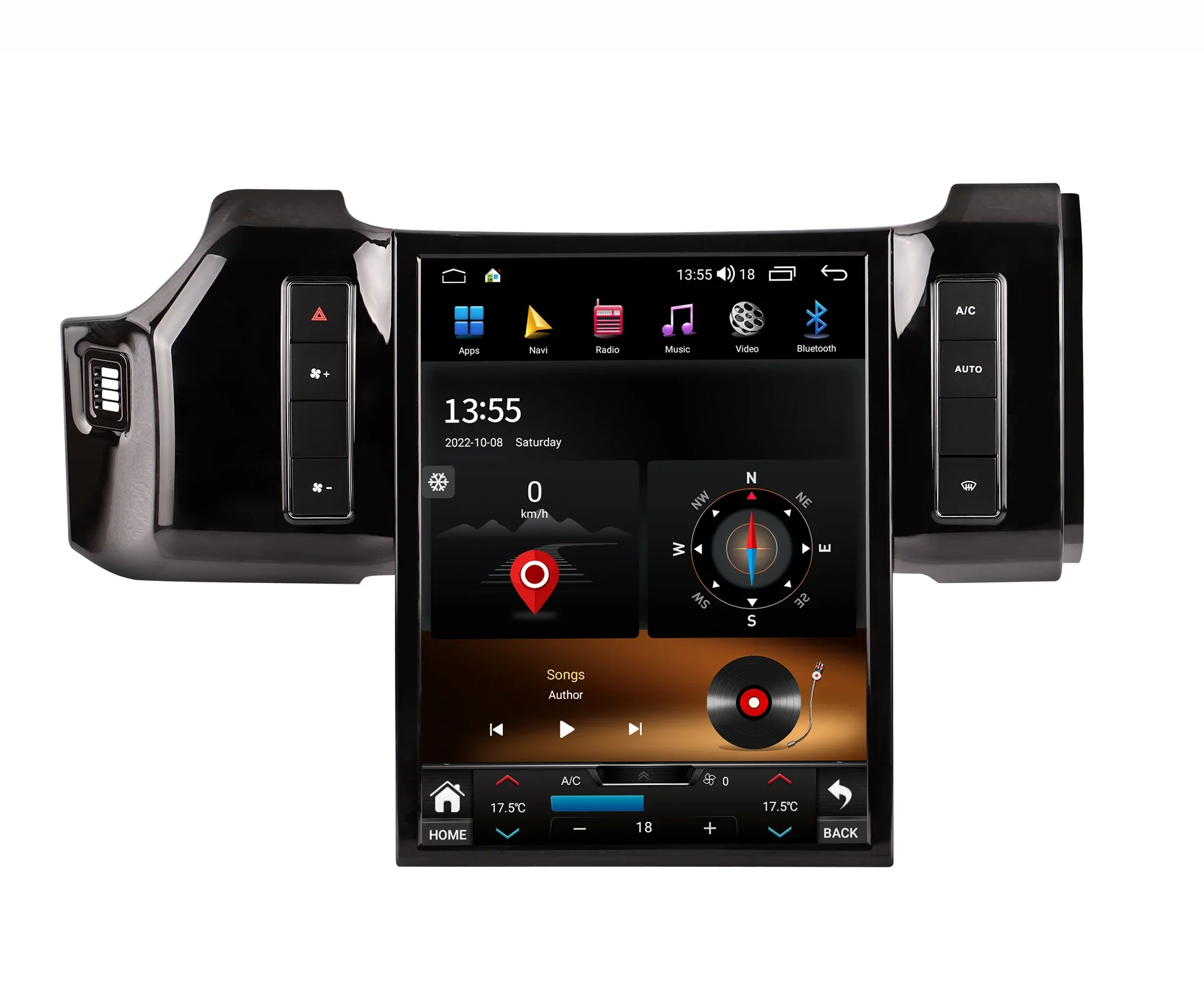 Canonic  Radio Screen Android Video Car DVD Player With GPS Navigation For Land Rover Ranger Rover 2013-2017