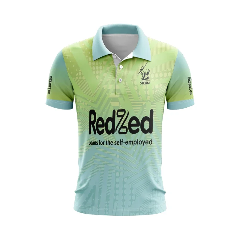 

2024 Melbourne Storm Mens Green Training Tee Rugby POLO SHIRT JERSEY size S--5XL ( Print name and number )