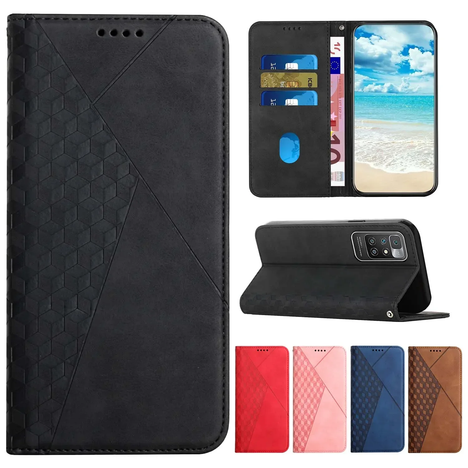 

Magnetic Leather Case For Xiaomi 14T 15 POCO F6 X6 C75 C65 Redmi 14c 13c 9T 10C 10A Note 10 10S 11S 11 13 Pro Plus Book Cover