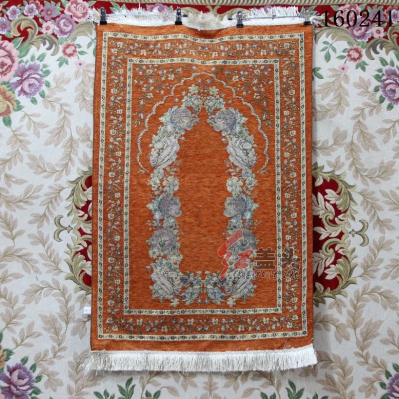 Arabic Prayer Rug Thin Carpet Flower Carpets Rugs living Room Decoration Home Accessories Chenille Fabric Bedroom Decor Muslim