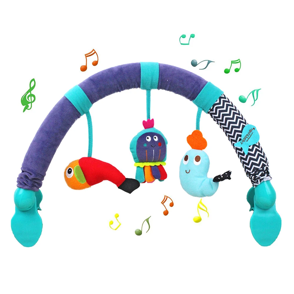 Stroller Arch Toy Baby Crib Hanging Car Pendant Stroller Rattles Crib Hanger Seat Toy for Babies Travel Play Infants Gifts