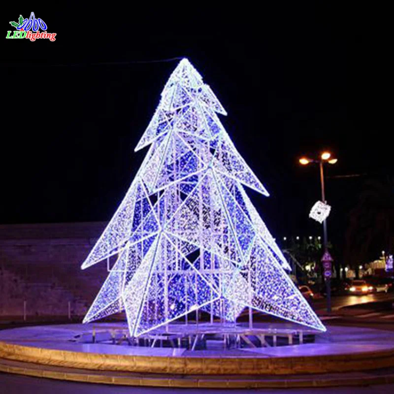 custom.Commercial Public Decor 3D Holiday Sculpture LED Lighted Branch Trees Motif Lights for Wedding Festival