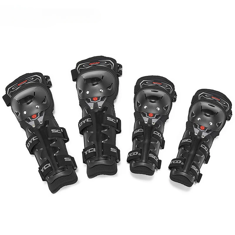 Motorcycle Knee and Elbow Protection Four Piece Set Off-road Racing Bike Riding Anti Fall Protective Gear